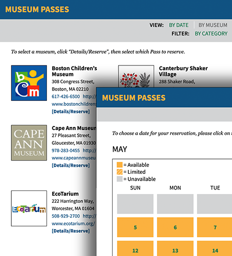 Assabet Interactive’s museum pass module