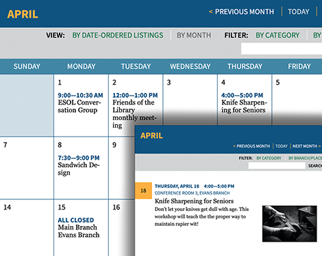 Assabet Interactive’s event calendar module
